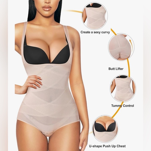 Elegant Beige Bodysuit - Picture 2 of 7